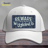 Beware of the Wigglebutts Novelty License Plate Hat Cotton / White