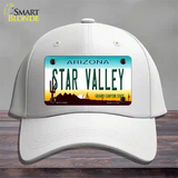 Star Valley Arizona Novelty License Plate Hat Cotton / White