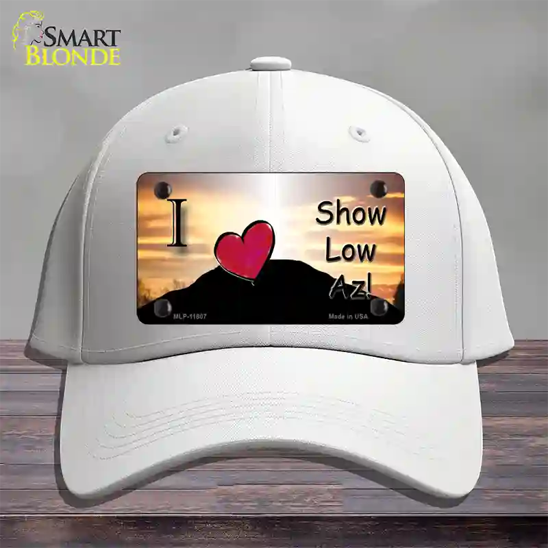 Show Low Hilltop Arizona Novelty License Plate Hat Cotton / White