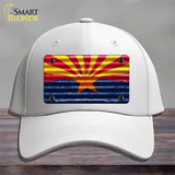 Arizona Flag Novelty License Plate Hat Cotton / White