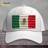 Mexico Flag Novelty License Plate Hat Cotton / White