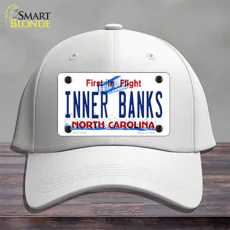 Inner Banks North Carolina Novelty License Plate Hat Cotton / White