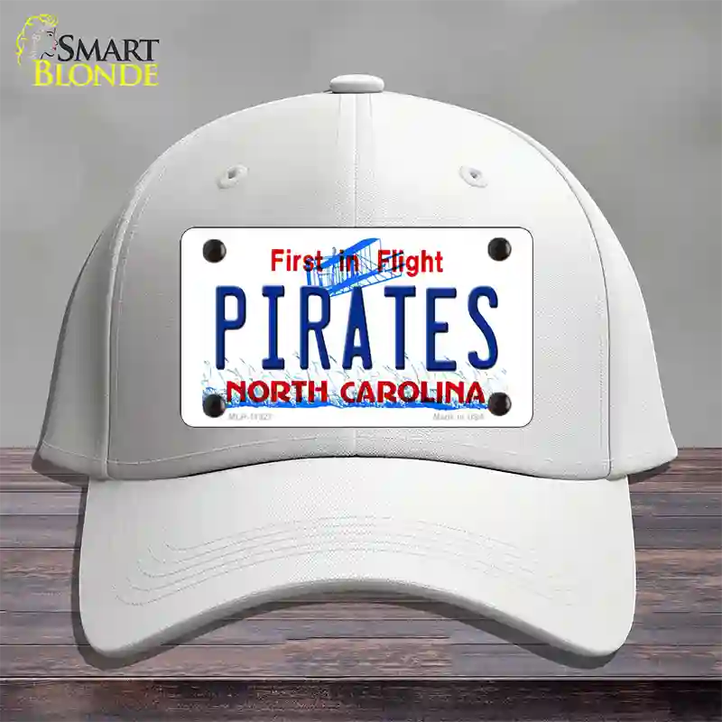 Pirates North Carolina Novelty License Plate Hat Cotton / White