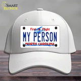 My Person North Carolina Novelty License Plate Hat Cotton / White