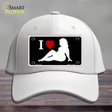 Full Figured Women Novelty License Plate Hat Cotton / White