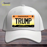 Trump Indiana Novelty License Plate Hat Cotton / White