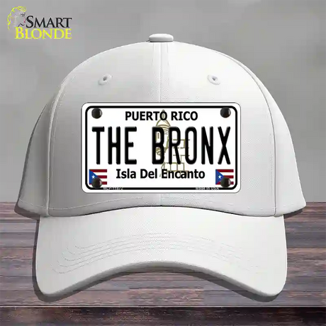 The Bronx Puerto Rico Novelty License Plate Hat Cotton / White