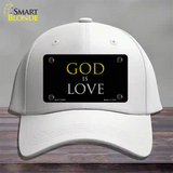 God Is Love Novelty License Plate Hat Cotton / White