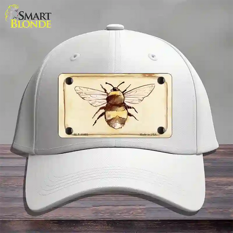 Bumble Bee Watercolor Novelty License Plate Hat Cotton / White