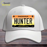 Hunter Indiana Novelty License Plate Hat Cotton / White