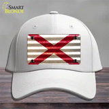 Alabama Corrugated Flag Novelty License Plate Hat Cotton / White