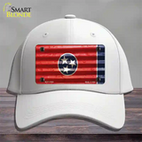 Tennessee Corrugated Flag Novelty License Plate Hat Cotton / White