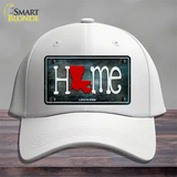 Louisiana Home State Outline Novelty License Plate Hat Cotton / White