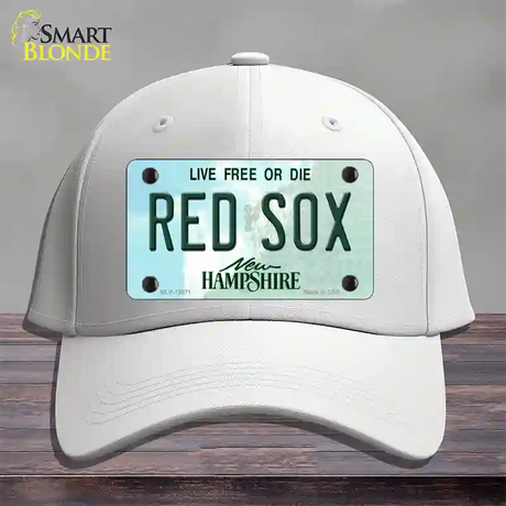 Red Sox New Hampshire State Novelty License Plate Hat Cotton / White