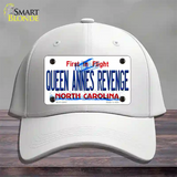 Queen Annes Revenge North Carolina State Novelty License Plate Hat Cotton / White