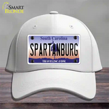 Spartanburg South Carolina State Novelty License Plate Hat Cotton / White