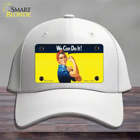 We Can Do It Novelty License Plate Hat Cotton / White