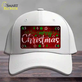 Merry Christmas Red Novelty License Plate Hat Cotton / White