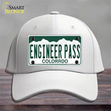 Engineer Pass Colorado Novelty License Plate Hat Cotton / White