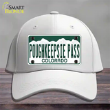 Poughkeepsie Pass Colorado Novelty License Plate Hat Cotton / White