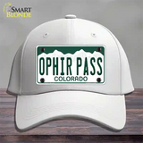 Ophir Pass Colorado Novelty License Plate Hat Cotton / White