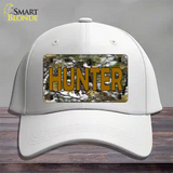 Hunter Camouflage Novelty License Plate Hat Cotton / White