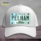 Pelham New Hampshire Novelty License Plate Hat Cotton / White