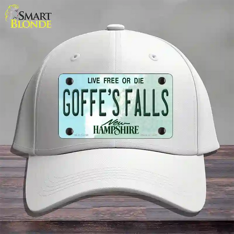 Goffes Falls New Hampshire Novelty License Plate Hat Cotton / White