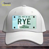 Rye New Hampshire Novelty License Plate Hat Cotton / White