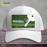 Pickleball Novelty License Plate Hat Cotton / White