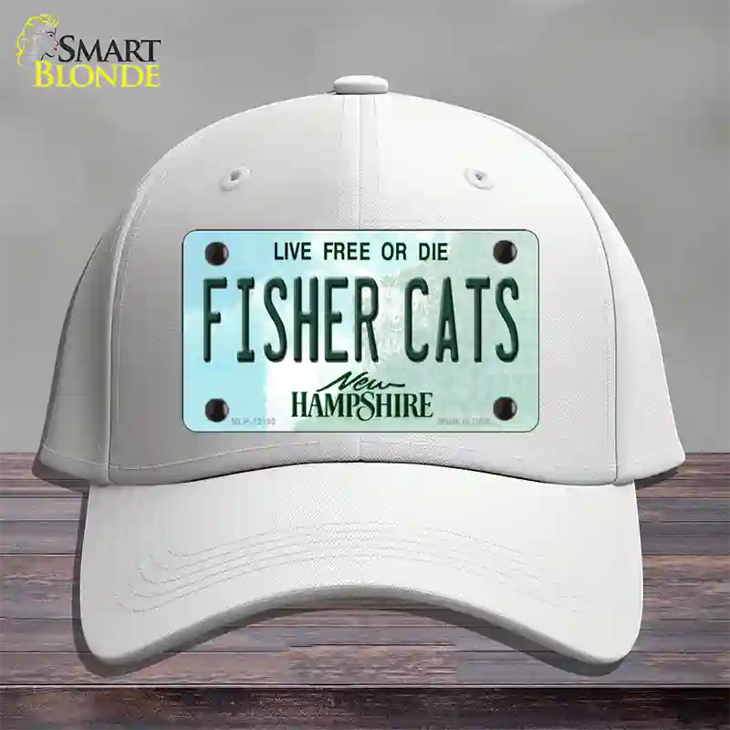 Fisher Cats New Hampshire Novelty License Plate Hat Cotton / White