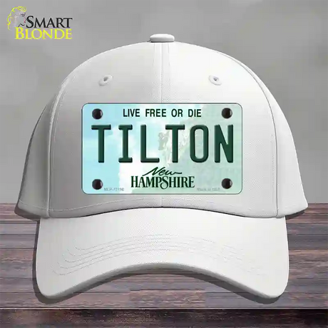 Tilton New Hampshire Novelty License Plate Hat Cotton / White