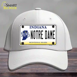 Notre Dame Indiana Novelty License Plate Hat Cotton / White