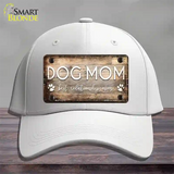 Dog Mom Novelty License Plate Hat Cotton / White