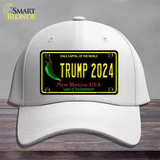 Trump 2024 New Mexico Novelty License Plate Hat Cotton / White