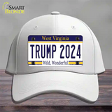 Trump 2024 West Virginia Novelty License Plate Hat Cotton / White