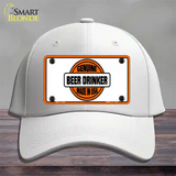 Genuine Beer Drinker Novelty License Plate Hat Cotton / White