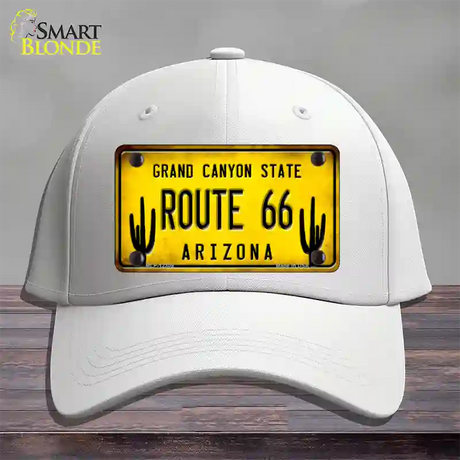 Arizona Route 66 Novelty License Plate Hat Cotton / White