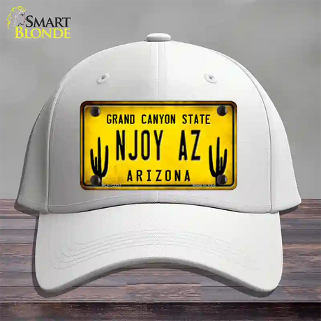 Arizona NJOY AZ Novelty License Plate Hat Cotton / White