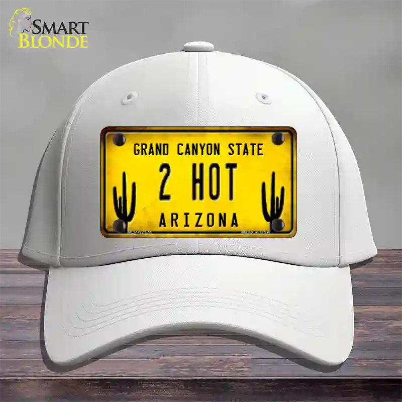 Arizona 2 Hot Novelty License Plate Hat Cotton / White