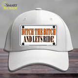 Ditch The Bitch Novelty License Plate Hat Cotton / White