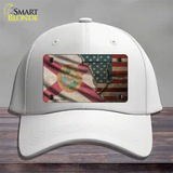 Florida/American Flag Novelty License Plate Hat Cotton / White