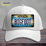 Bigfoot Nevada Novelty License Plate Hat Cotton / White