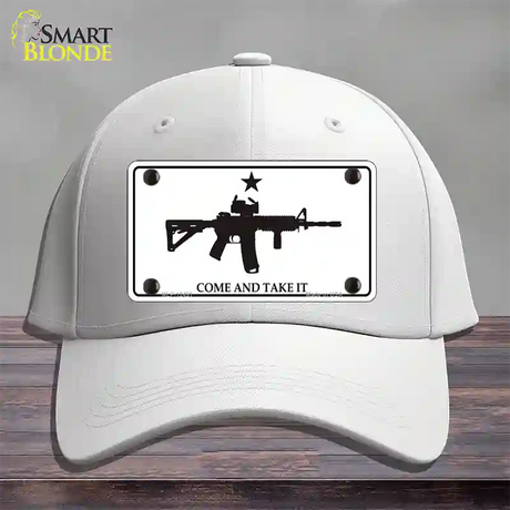 Come and Take It Novelty License Plate Hat Cotton / White