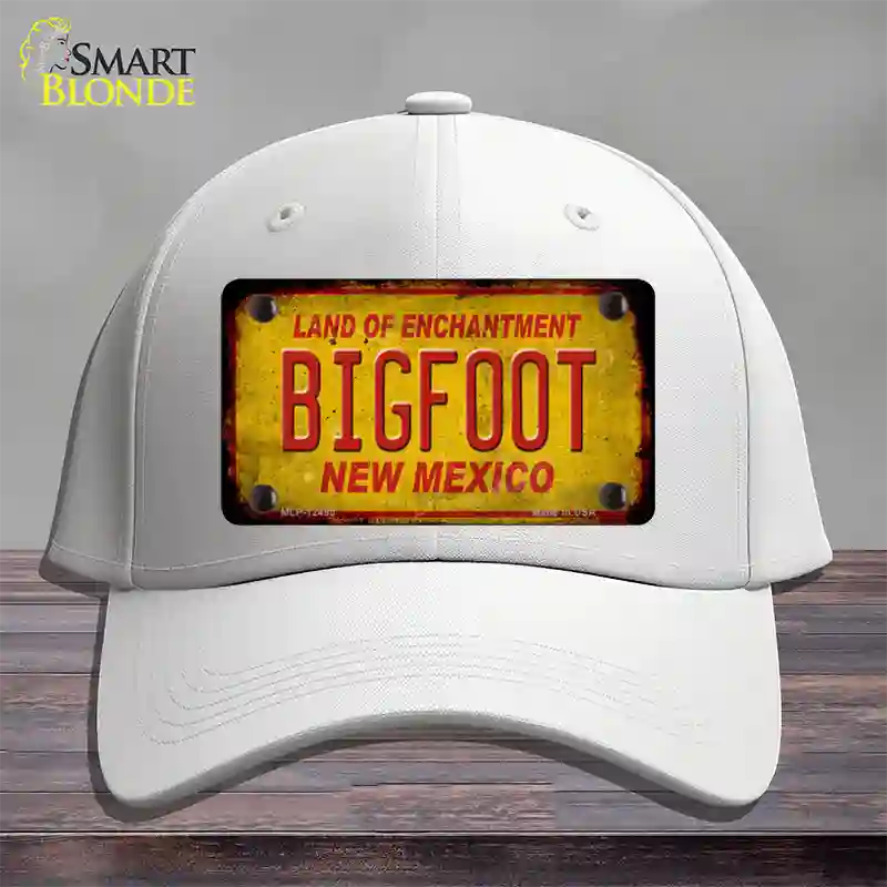 Bigfoot New Mexico Novelty License Plate Hat Cotton / White