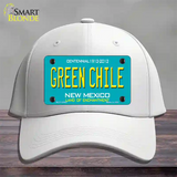 Green Chile New Mexico Green Novelty License Plate Hat Cotton / White