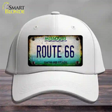 Route 66 Missouri Rusty Novelty License Plate Hat Cotton / White