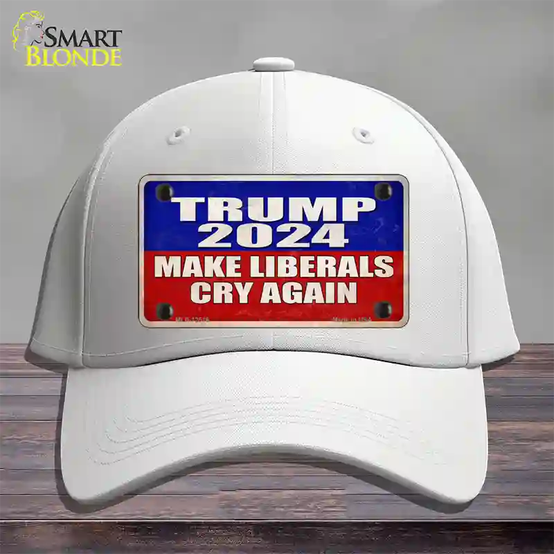 Trump Make Liberals Cry Again Novelty License Plate Hat Cotton / White