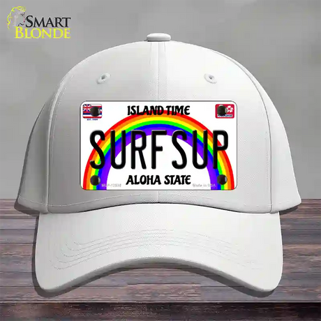 Surfsup Hawaii Novelty License Plate Hat Cotton / White