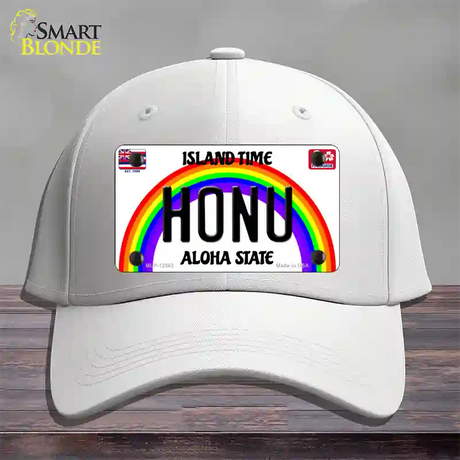 Honu Hawaii Novelty License Plate Hat Cotton / White